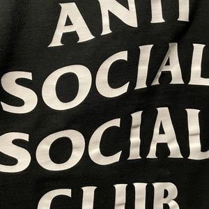 Anti Social Social Club black hoodie size small